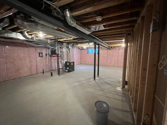 Unfinished Ottawa basement before